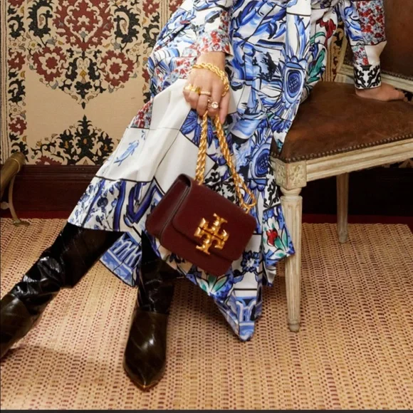 NWT Tory Burch Eleanor bag in Claret - Picture 1 of 5